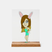 チニバニーの少女 アクリルサイン (正面)