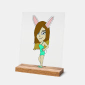 チニバニーの少女 アクリルサイン (傾斜)