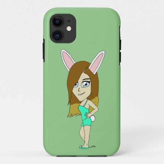 チニバニーの少女 Case-Mate iPhoneケース (裏面)