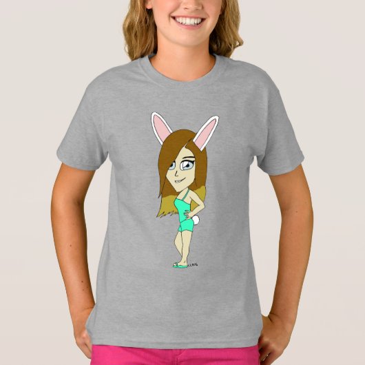 チニバニーの少女 Tシャツ (正面)