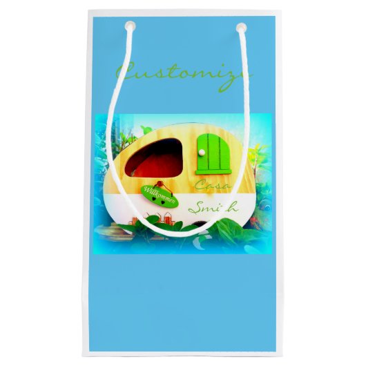 チニパーソナライズされたーカササンダー_コーブ スモールペーパーバッグ (正面)