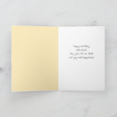 チニーハッピー忍者オンイエロー誕生日 カード (内部)