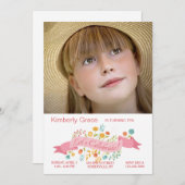 チニーフラワーズフォト招待状 招待状 (正面/裏面)