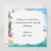 チニーホームオンザビーチフェスティバルクリスマス シーズンカード (裏面)