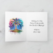 チニーホームオンザビーチフェスティバルクリスマス シーズンカード (内部)