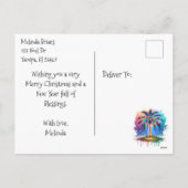 チニーホームオンザビーチフェスティバルクリスマス シーズンポストカード (裏面)