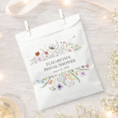 チニーワイルドフラワーメドウブライダルシャワー フェイバーバッグ (クリップ留めされた状態)