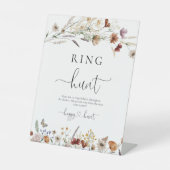 チニーワイルドフラワーリングや輪狩り標識 台座サイン (正面)