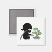 チニー忍者散水盆栽 マグネット (正面/裏面)