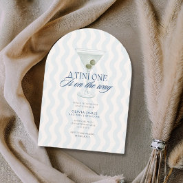 チニ1人の男の子の赤ちゃんシャワーをシック 招待状