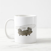 チヌークヘリコプター漫画 コーヒーマグカップ (左)