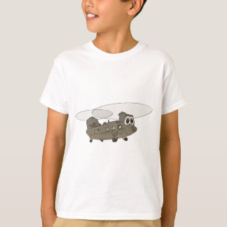 チヌークヘリコプター漫画 Tシャツ