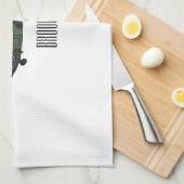 チヌーク軍のヘリコプター漫画イラストレーション キッチンタオル (四つ折り)