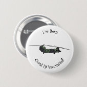 チヌーク軍のヘリコプター漫画イラストレーション 缶バッジ (正面&裏面)