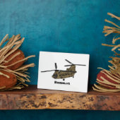 チヌーク軍隊イラストレーション フォトプラーク (側面)