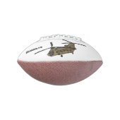 チヌーク軍隊ヘリコプターイラストレーション アメリカンフットボール (回転90)