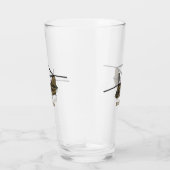 チヌーク軍隊ヘリコプターイラストレーション タンブラーグラス (右)