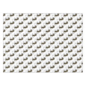 チヌーク軍隊ヘリコプターイラストレーション テーブルクロス (正面(横))