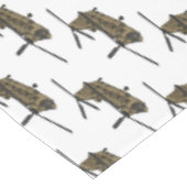 チヌーク軍隊ヘリコプターイラストレーション テーブルクロス (アングル)