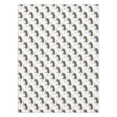 チヌーク軍隊ヘリコプターイラストレーション テーブルクロス (正面)