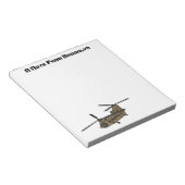 チヌーク軍隊ヘリコプターイラストレーション ノートパッド (アングル)