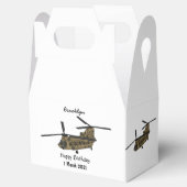 チヌーク軍隊ヘリコプターイラストレーション フェイバーボックス (オープン)