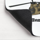 チヌーク軍隊ヘリコプターイラストレーション マウスパッド (コーナー)