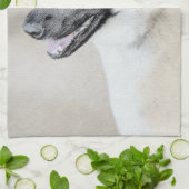 チヌーク(ヘリコプターイ絵画アーズ)犬芸術 キッチンタオル (折り畳み)