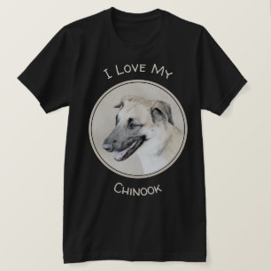 チヌーク(ヘリコプターイ絵画アーズ)犬芸術 Tシャツ