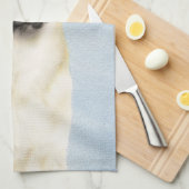 チヌーク(耳を落とし絵画た) - オリジナルドッグアート キッチンタオル (四つ折り)