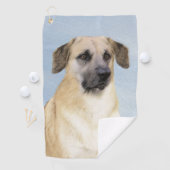 チヌーク(耳を落とし絵画た) - オリジナルドッグアート ゴルフタオル (インサイチュ)