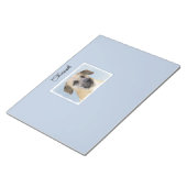 チヌーク(耳を落とし絵画た) - オリジナルドッグアート ノートパッド (アングル)