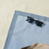 チヌーク(耳を落とし絵画た) - オリジナルドッグアート ビーチタオル (インサイチュ)