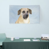 チヌーク(耳を落とし絵画た) - オリジナルドッグアート 横断幕 (トレードショー)