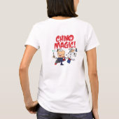 チノの魔法の女性ワイシャツ Tシャツ (裏面)