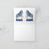 チノアイ中国のスリー馬 ノートカード (内部)