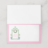 チノアイ名門私立校風のセリーパゴダモノグラム プレイスカード (外部開封)