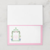 チノアイ名門私立校風のセリーパゴダモノグラム プレイスカード (外部開封)