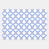 チノイスリーウォーターカラーシックな卵とバンニーズラップ ラッピングペーパーシート (正面3)