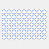 チノイスリーウォーターカラーシックな卵とバンニーズラップ ラッピングペーパーシート (正面)