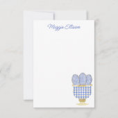 チノイスリーウォーターカラーシックな卵 サンキューカード (正面)