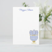 チノイスリーウォーターカラーシックな卵 サンキューカード (スタンド正面)