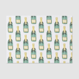 チノイスリーウォーターカラーワインシャンパンボトル 薄葉紙