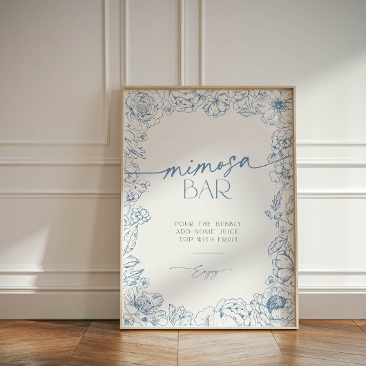 チノイスリーエレガントブライダルミモサバーカクテル 台座サイン