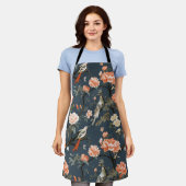 チノイスリーオンデニムブルー エプロン (着用した状態)