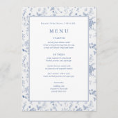 チノイスリーオープンスブルーブライダルシャワー メニュー (正面)