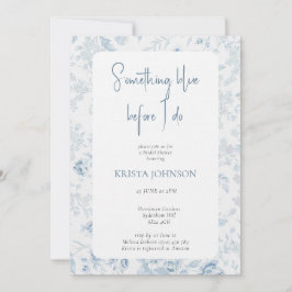 チノイスリーオープンスブルーブライダルシャワー 招待状