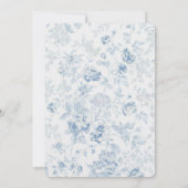 チノイスリーオープンスブルーブライダルシャワー 招待状 (裏面)