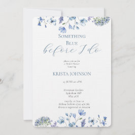 チノイスリーオープンスブルーブライダルシャワー 招待状