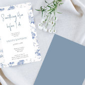 チノイスリーオープンスブルーブライダルシャワー 招待状